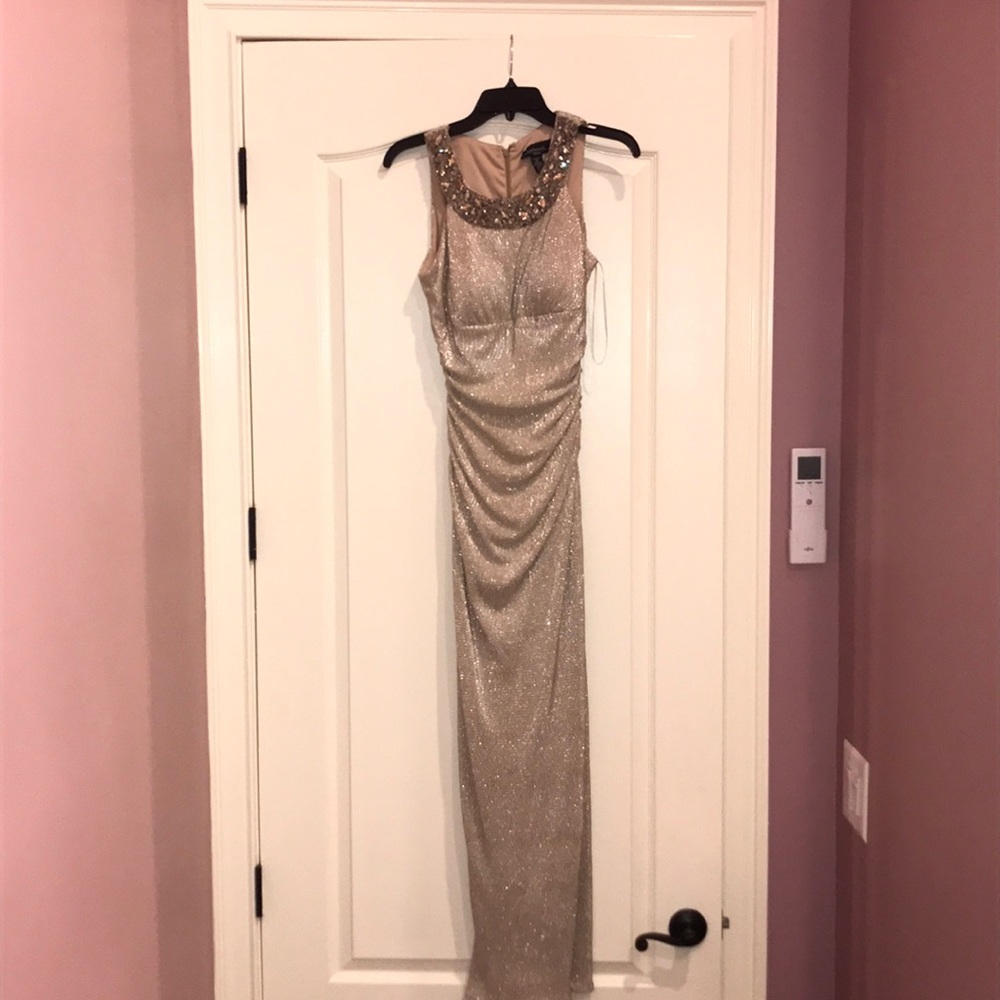 Gold/Champagne Colored Evening Dress